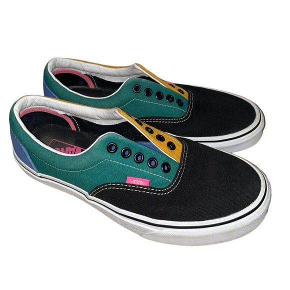 Vans Era Mix Match Cadminum Color Block Sneaker Low Top Retro Men 9 Women 10.5 - Picture 2 of 5